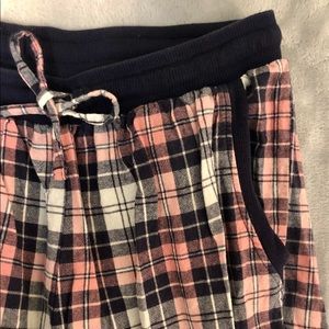 la Vie en Rose Navy Blue, Pink, & White Pyjama Bottoms Size S